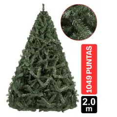 GIO HOME - Arbol De Navidad Pino Escoces 2.00M Verde 1049 Ramas