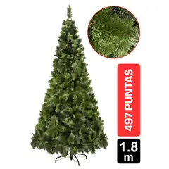 GIO HOME - Arbol De Navidad Pino Georgia 1.80M Verde 497 Ramas
