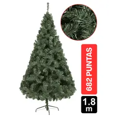 GIO HOME - Arbol de Navidad Pino Irlandes 1.80m Verde 682 Ramas