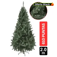GIO HOME - Arbol De Navidad Pino Montañes 2.00M Verde 610 Ramas
