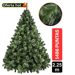 GIO HOME - Arbol De Navidad Pino Nevada 2.25M Verde 1349 Ramas