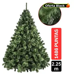 GIO HOME - Arbol De Navidad Pino Nevada 2.25M Verde 1349 Ramas