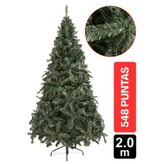 GIO HOME - Arbol De Navidad Pino Suizo 2.00M Verde 548 Ramas