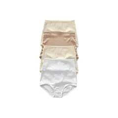 LEONISA - Paquete x 4 Panties Clásicos con Máximo Cubrimiento