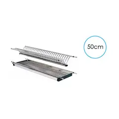 GENERICO - Locero Platero Escurridor Platos 100 Acero Inoxidable 50cm