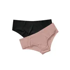 LEONISA - Paquete x 2 hípsters invisibles ultracómodos de tiro bajo