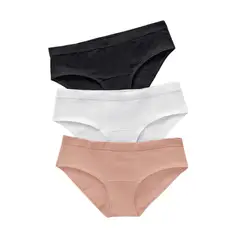 LEONISA - Paquete x3 panties estilo hípster en algodón 62310X3