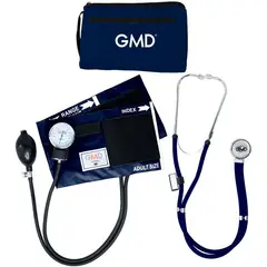 GMD - KIT TENSIOMETRO MANUAL- FONENDOSCOPIO RAPPAPORT AZUL OSCURO