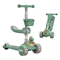 MULTIPLACE COLOMBIA - Monopatin de dinosaurio 3 en 1 musical luces led modelo 2025