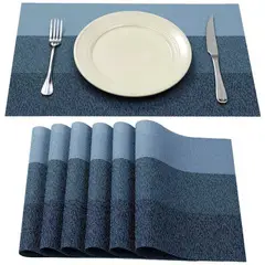 MULTIPLACE COLOMBIA - Individuales para comedor azules - importados alta calidad-