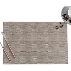 MULTIPLACE COLOMBIA - Individuales para comedor beige - importados alta calidad 6 puestos