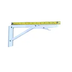 GENERICO - Pie Amigo Abatible - Escualizable X2 Piezas 30cm 12 Blanco