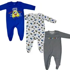 MUNDO BEBE - Pijama para bebe niño enterizas x3 unid bebé.