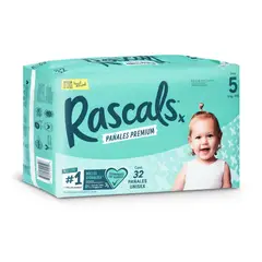RASCALS - Pañales Talla 5 Bebé de 13 a 18 Kg x 32 Unds