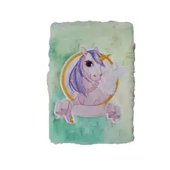GENERICO - Diario Infantil Agenda Peluche Libreta Decorada Unicornio