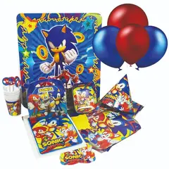 MULTIPLACE COLOMBIA - Piñata y decoracion de sonic para fiesta de cumpleaños