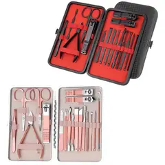 MULTIPLACE COLOMBIA - Set de manicure profesional en acero 15 y 18 piezas