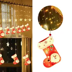 MULTIPLACE COLOMBIA - Lluvia de luces de navidad decorativas para con figuras de estrellas