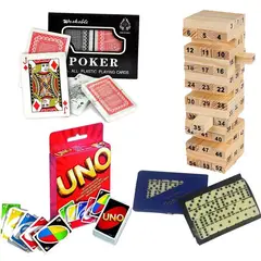 MULTIPLACE COLOMBIA - Poker plastificado jenga domino clasico uno clasico