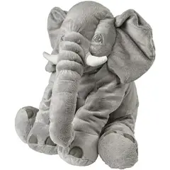 MULTIPLACE COLOMBIA - Elefante para bebe de 60 cm peluche antialergico grande Gris