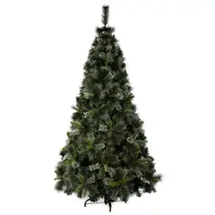 GIO HOME - Arbol de Navidad Pino Ponderosa 1.80m Verde 510 Ramas