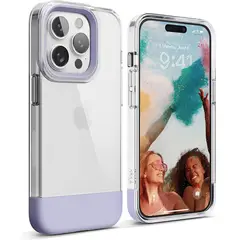 ELAGO - Estuche Compatible iPhone 14 Pro Glide Transparente / Lila