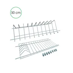 GENERICO - Platero Locero Blanco Escurridor Organizador 50 Cm