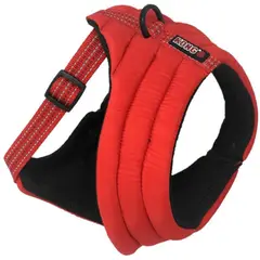 KONG COMPANY - Arnés Perros Kong Comfort Nylon Felpa Rojo Large