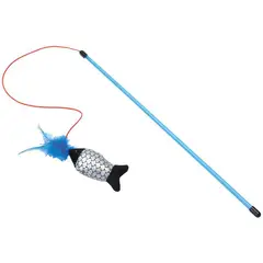 GENERICO - Juguete Caña De Pescar Gatos Turbo Fishing Pole Wand
