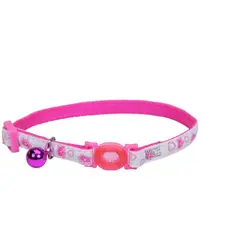 COASTAL - Collar Ajustable Gato Safe Cat Glowing Pink Queen