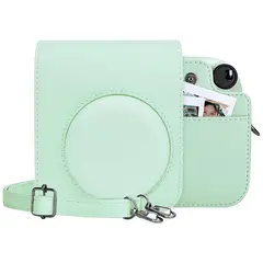 GENERICO - Estuche para Cámara Fujifilm Instax Mini 12 - Verde Menta