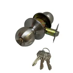 GENERICO - Cerradura Chapa Alcoba Pomo Alcoba Acero Inoxidable