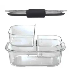 RUBBERMAID - Set Envases Hermético Divisor X1 757ml