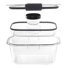 RUBBERMAID - Set Envases Hermético Ensalada 1.1l Portacomidas