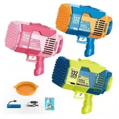 GENERICO - Pistola cohete boom de burbujas eléctrica