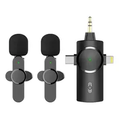 GENERICO - Micrófono De Solapa Inalambrico para Celular Semiprofesional Receptor Universal