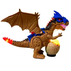 BUGATTY - Dinosaurio robotico para niños con alas camina y canta