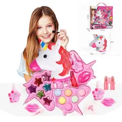 UNICORN - Kit maquillaje para niñas portatil de unicornio juguete