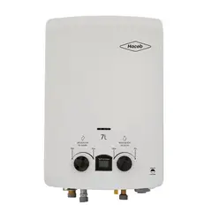 HACEB - Calentador paso tiro natural 7 L gas natural blanco