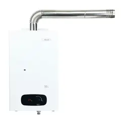HACEB - Calentador paso tiro forzado 10 L gas natural blanco