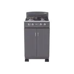 HACEB - Estufa Romero Gabinete Torre Mixta 3x1 Gas Natural Plata
