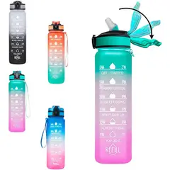 MULTIPLACE COLOMBIA - Botella botilito para agua deportivo 1000ml importado Naranja