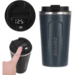MULTIPLACE COLOMBIA - Termo bebidas calientes digital y frías en acero inoxidable Azul