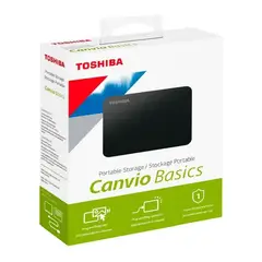 TOSHIBA - Disco Externo 1TB USB 3.0 Negro