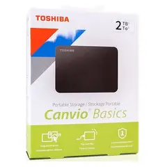TOSHIBA - Disco duro externo 2tb original 3.0 canvio basic