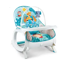 GENERICO - Silla mesedora vibradora y musical con bandeja para bebe