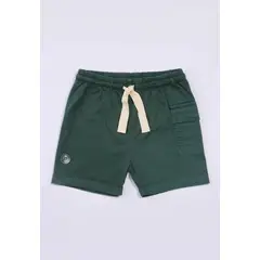 BABY PLANET - Bermuda Verde Con Bolsillo Para Bebe Niño