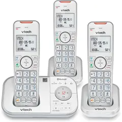 VTECH - Telefono Inalmabrico VTech Extended Range 3 Blanco Por 3