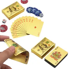 POKER - Juego de cartas plastificadas black edition 2 barajas