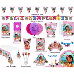 GENERICO - Kit piñata moana bebe decoracion completa